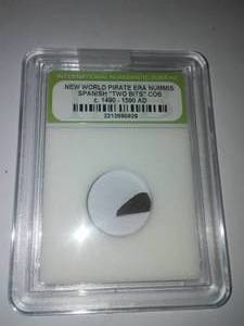 lot 25H image: Spanish Pirate Nummis Two Bits COB  1490 - 1590. authentic