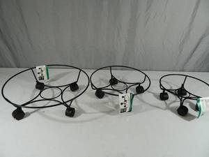 lot 92 image: 3 New Heavy Duty Plant Caddies