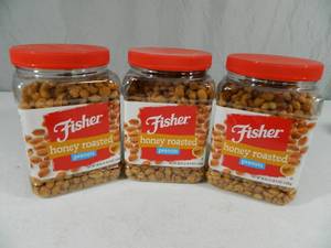 lot 100 image: 6 Lbs 12 oz of Fisher Honey Roasted Peanuts