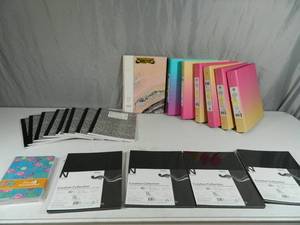 lot 125 image: New Cardstock, Notebooks, Binders