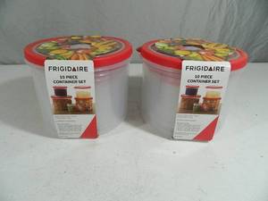 lot 140 image: 2 New Frigidaire Food Container Sets