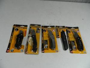 lot 141 image: 5 New Olympia Utility Knives