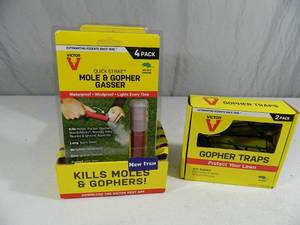 lot 149 image: Gopher and Mole Repellent Items