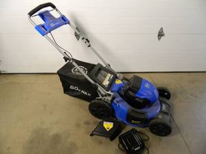 lot 2 image: Almost New Kobalt 80 volt Battery Lawn Mower