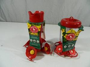 lot 27 image: 2 New Perky Pet Hummingbird Feeders