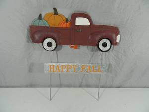 lot 34 image: New Happy Fall Yard Sign