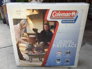 lot 18 image: Coleman 30 Inch Stainless Steel Fireplace