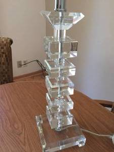 lot 73 image: Ornate Glass Table Lamp