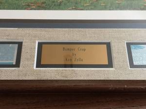 lot 88 image: Bumper Crop Framed Art By Ken Zylla