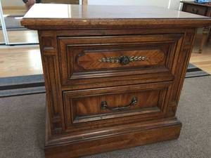 lot 91 image: Two Drawer Side Table
