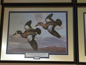 lot 104 image: E&J Brandy And Ducks Unlimited Conservation Series Prints