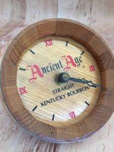 lot 155 image: Ancient Age Battery Clock And Deco Wine Barrel