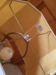 lot 183 image: Brass And Glass Table Lamp