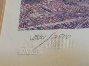 lot 212 image: Blues, Snow, Rain, And Barley Framed Art