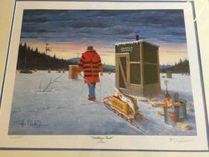 lot 213 image:  Darkhouse Finale Framed Art