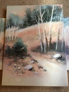 lot 255 image: Painting On Canvas