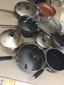 lot 270 image: Assorted Pots And Pans