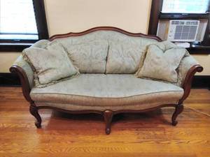 Ethan Allen Brocade Sofa