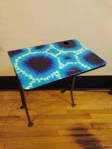 Vintage Desk with Painted Top