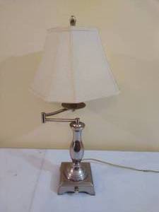 Silver Tabletop Lamp