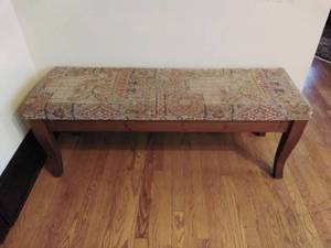 Padded Wooden Bench