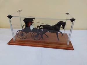 Horse Drawn Carriage Model in Case