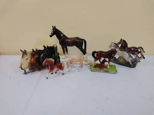 Collection of Vintage Ceramic Horses
