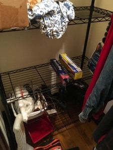 Contents of closet