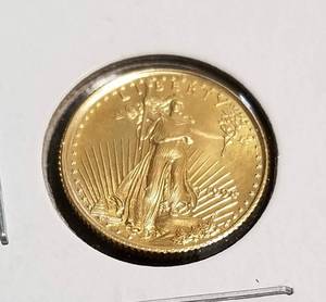 1998 US $5 GOLD EAGLE 110th OZ GOLD