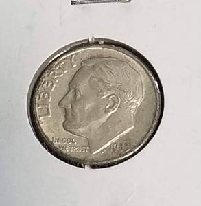 4 AU-UNC ROOSEVELT SILVER DIMES 1953 P-D-S 1954