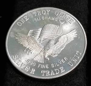 PRE AMERICAN SILVER EAGLE 1 TROY OZ .999 FINE SILVER ROUND MINTED FROM STRATEGIC US STOCKPILE SAN FRANCISCO