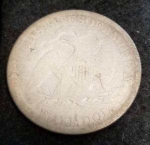 1877 US SEATED LIBERTY HALF DOLLAR