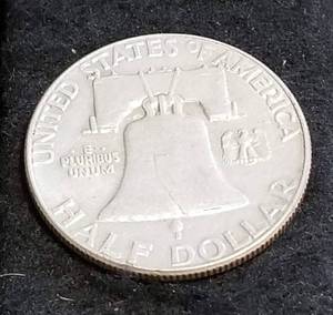 1960 FRANKLIN SILVER HALF DOLLAR