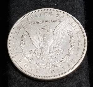 1897-S MORGAN SILVER DOLLAR AU