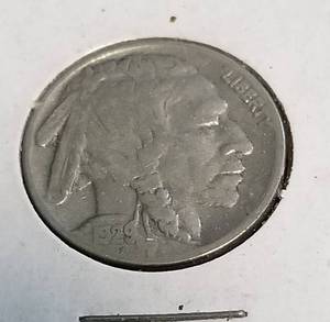 GROUP OF 5 BUFFALO NICKELS 1929 P-D-S 1936-D 1937
