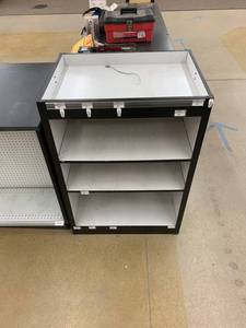 Product display stand with slat wal...