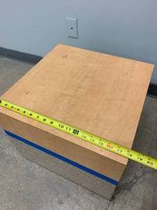 Raised display shelf...