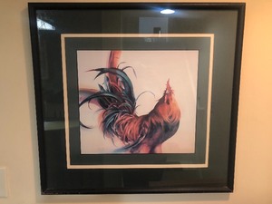 lot 75 image: Melinda M Condery Rooster Picture