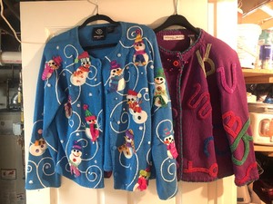 lot 87 image: Set of Ornate Sweaters by Michael Simon