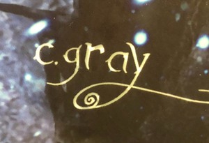 lot 85 image: C. Gray Painting on Tin