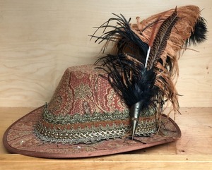 lot 110 image: Tall Toad Hat with Feathers