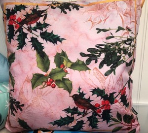 lot 158 image: Lot of Five Christmas Pillows