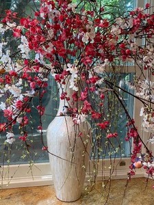 lot 25 image: Large Faux Floral Arrangement