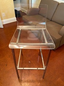 lot 27 image: Lucite Stool