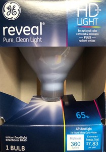lot 204 image: GE Reveal Pure Clean Light Lightbulbs Lot