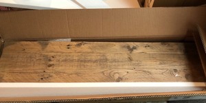 lot 256 image: West Elm Reclaimed Wood Floating Shelves