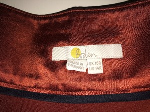 lot 299 image: Boden Burnt Orange Skirt