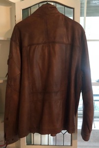 lot 320 image: Carbon 2 Cobalt Leather Coat