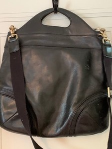 lot 305 image: L.A.M.B. Black Leather Handbag