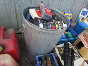 Large Lot of Oils, Grease & Antifreeze